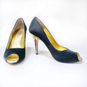Sz 6.5Μ Guess by Marciano Black Satin Pumps